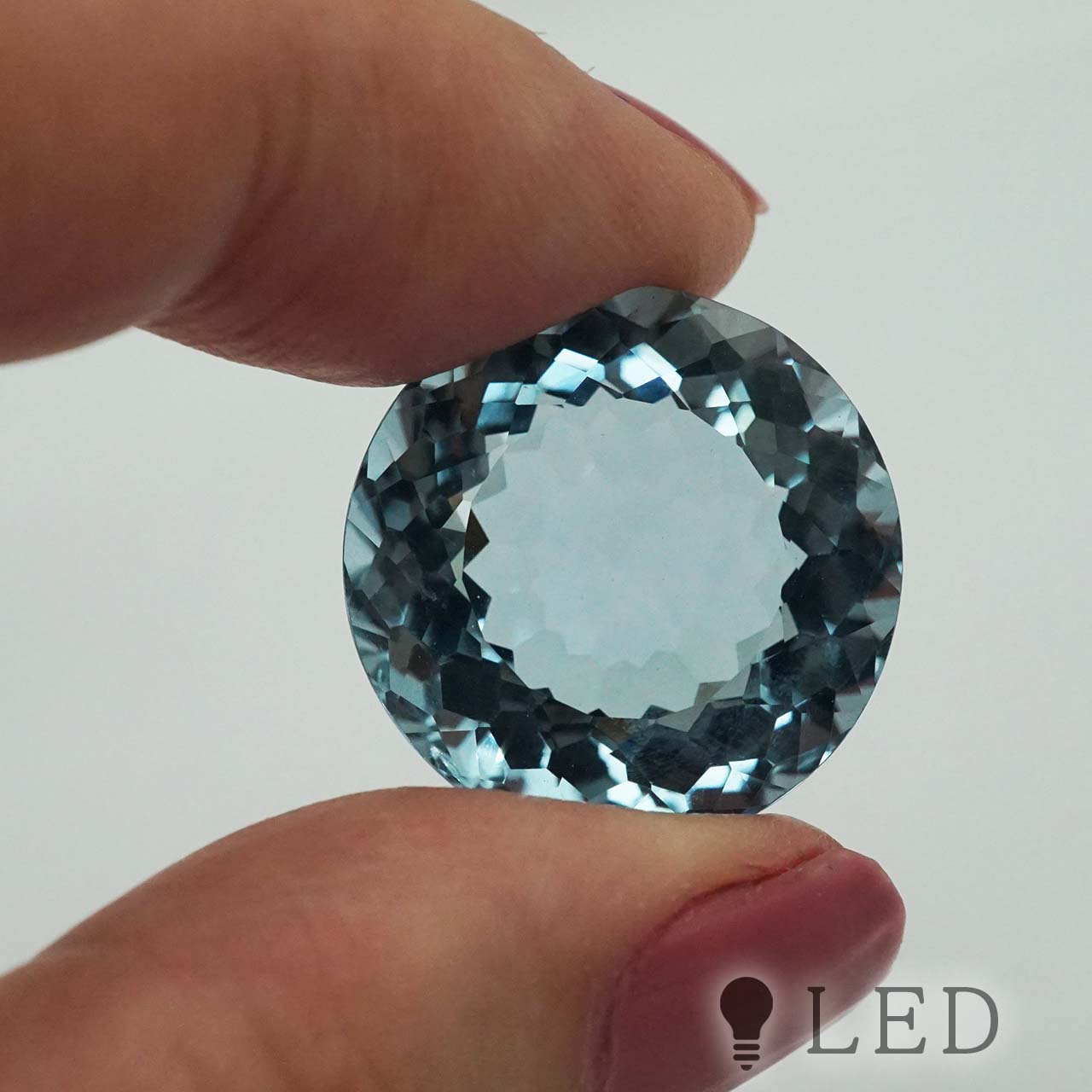 カラークオーツ ラウンド 約20 mm 26.3ct