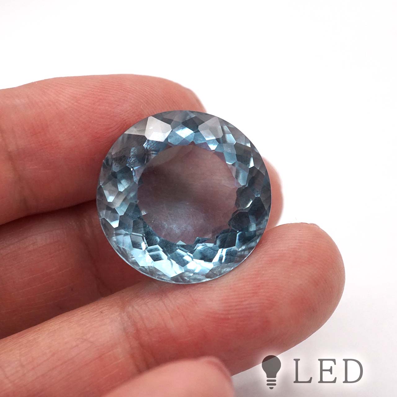カラークオーツ ラウンド 約20 mm 26.3ct