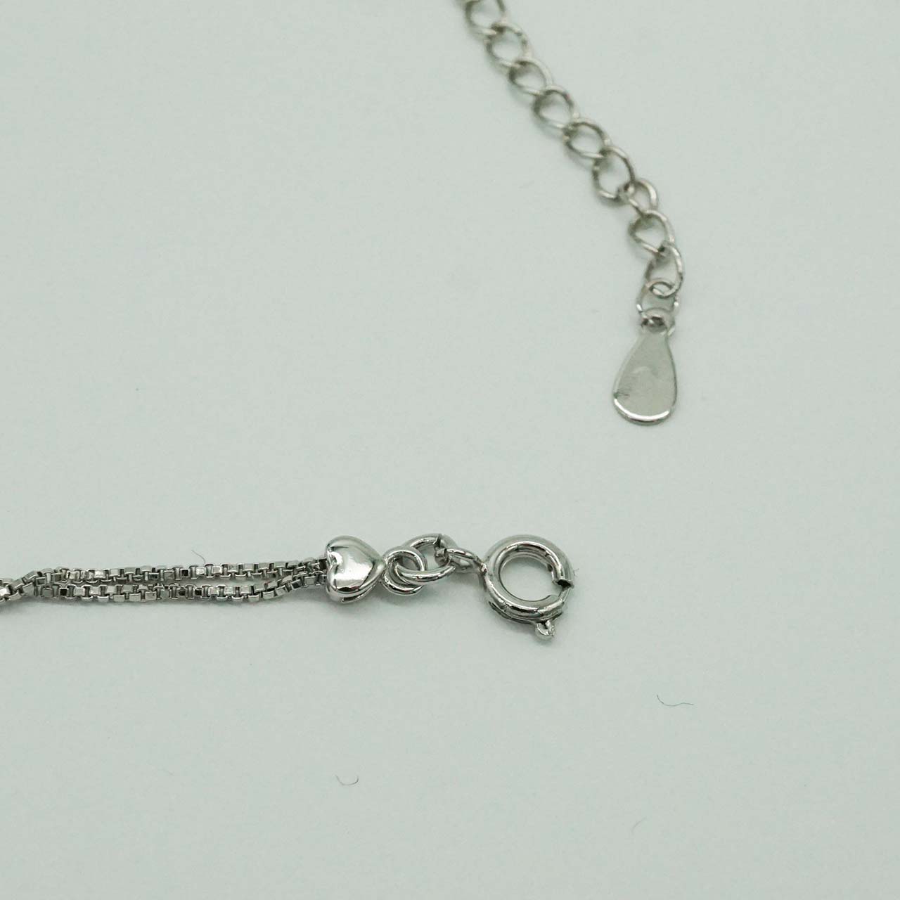 ハートのブレスレット キュービックジルコニア