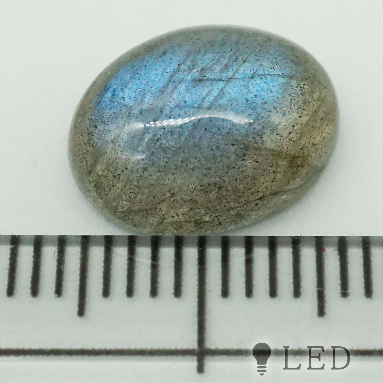 ラブラドライト オーバルカボション 12×9mm 4.4ct