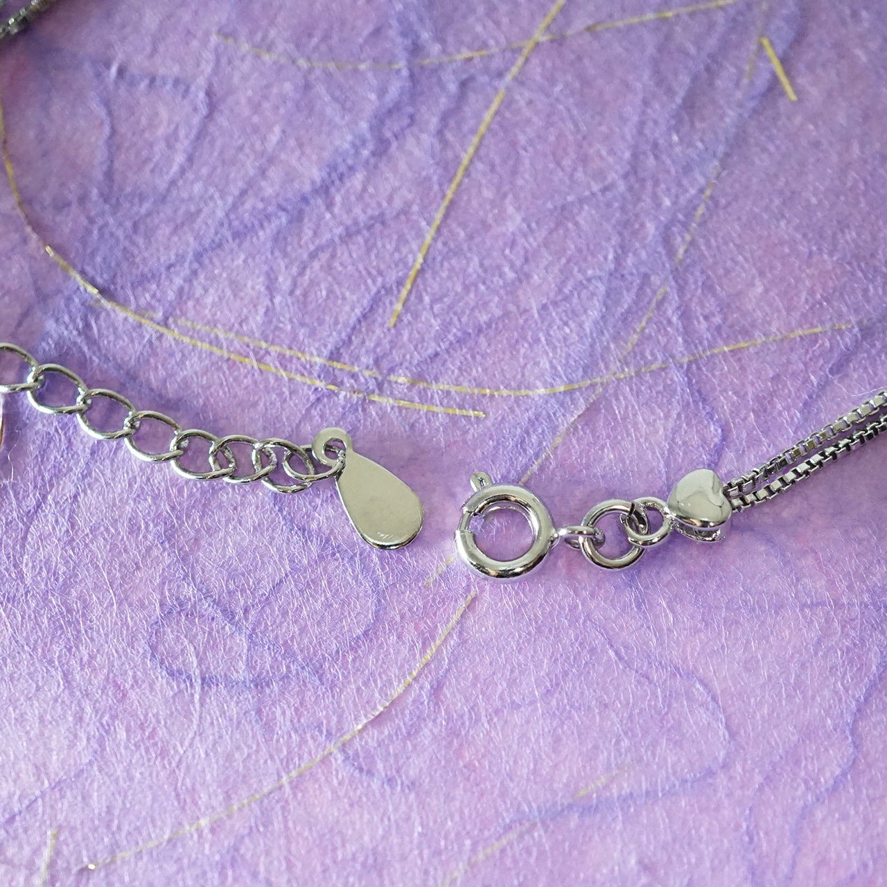 ハートのブレスレット キュービックジルコニア