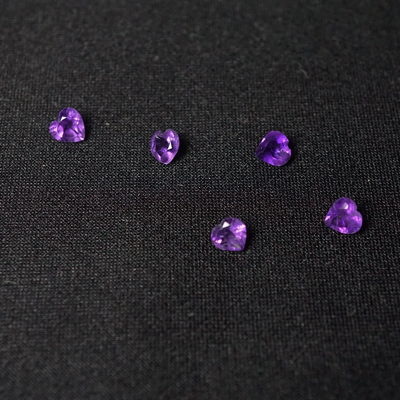 アメジスト ハート型 5mm 0.4ct