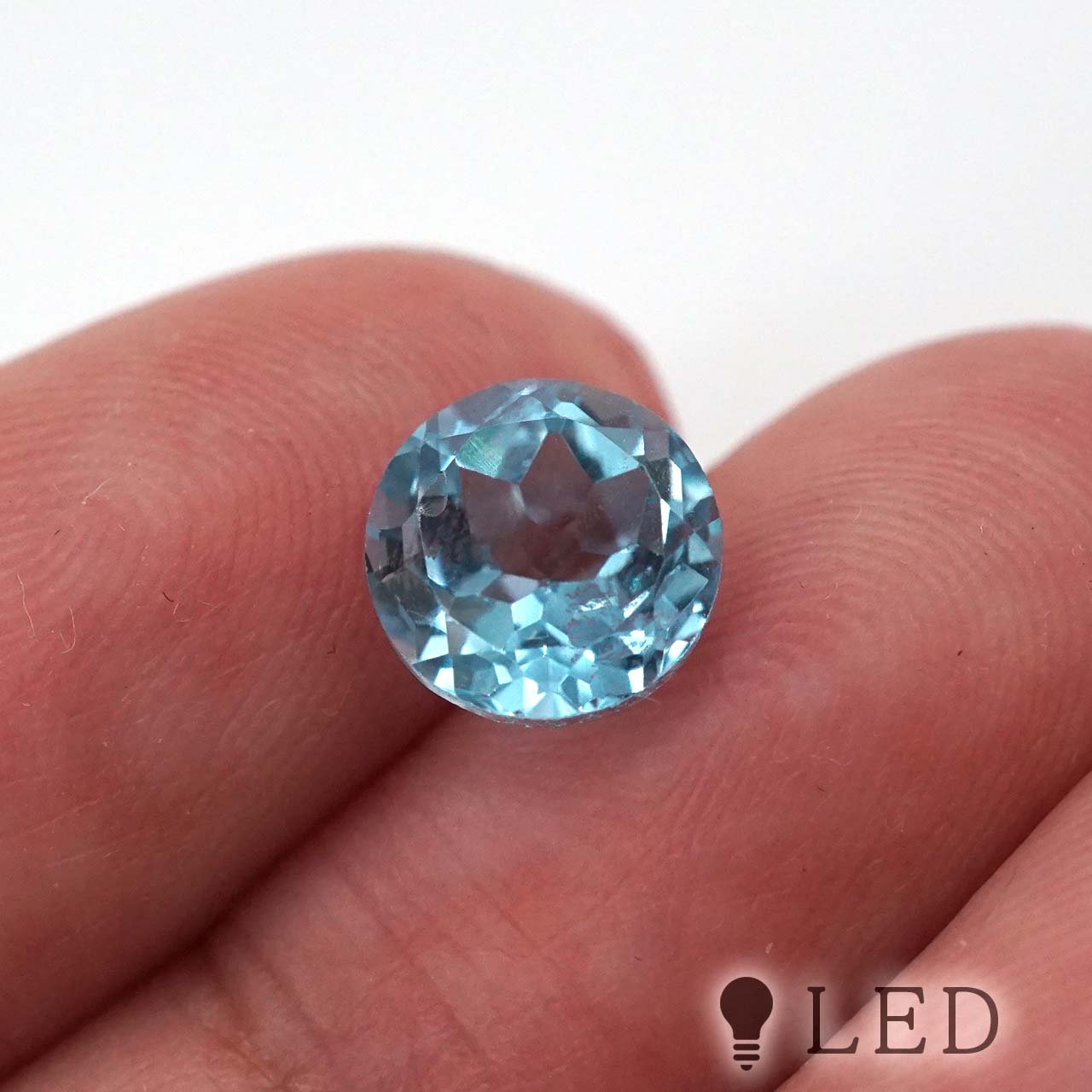 スカイブルートパーズ ラウンド 8mm 約2.68ct – amachidori