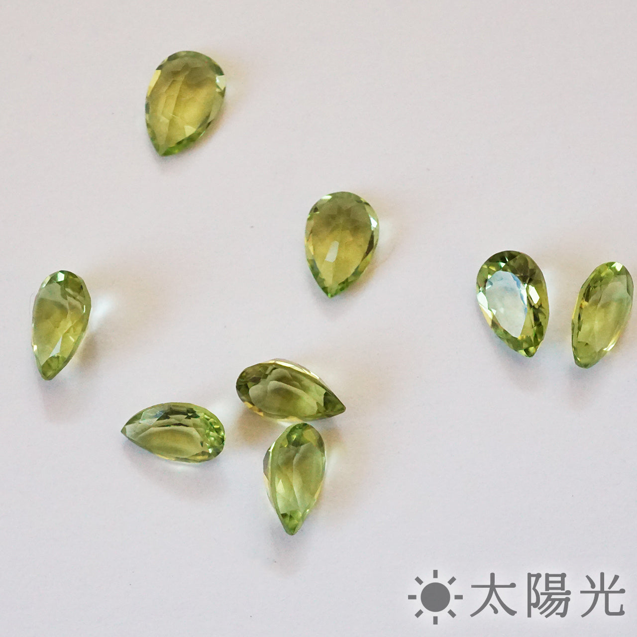 ペリドット ペアシェイプ 6×4mm 0.43ct