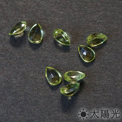 ペリドット ペアシェイプ 6×4mm 0.43ct